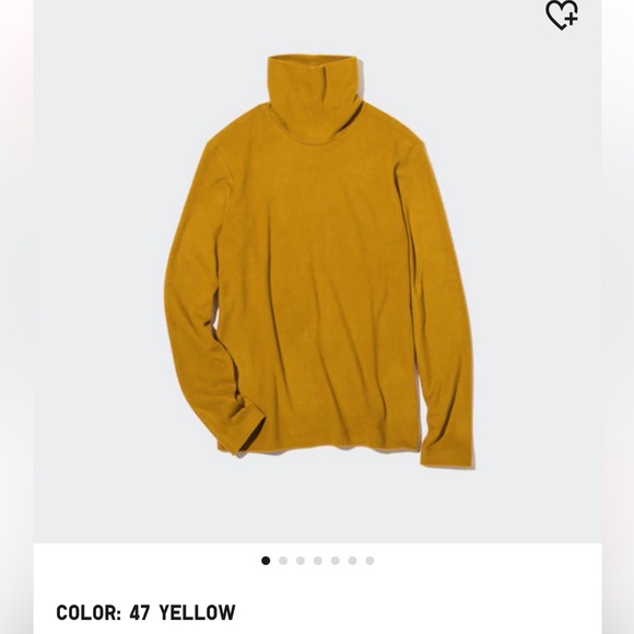 Uniqlo HEATTECH FLEECE TURTLENECK T-SHIRT Medium - Picture 3 of 4